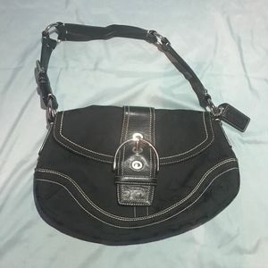 LIKE NEW AUTHENTIC Black/Gray Coach Purse